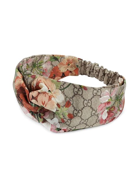 gucci headband blooms print|farfetch Gucci headbands.